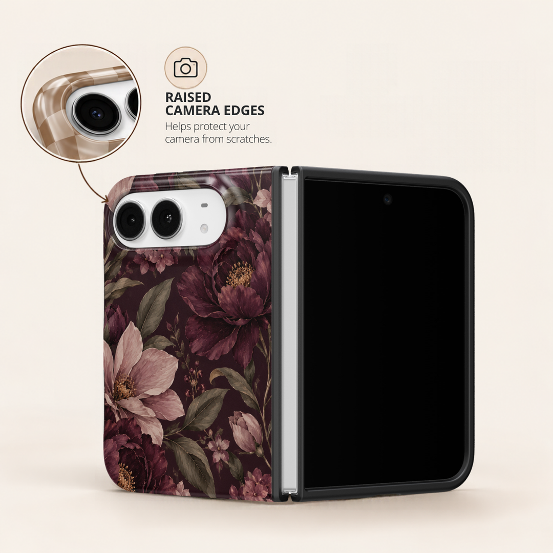 Burgundy Whispers – iPhone Duo Case