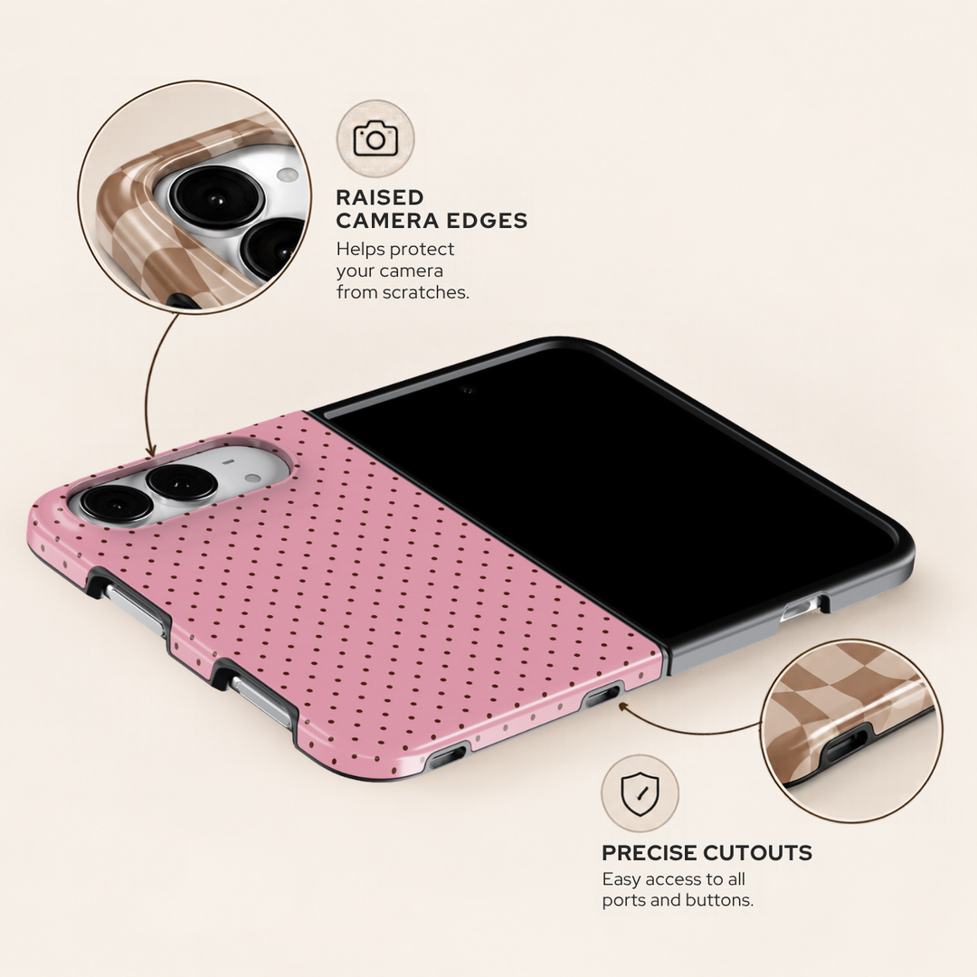 Blush Polka – iPhone Duo Case