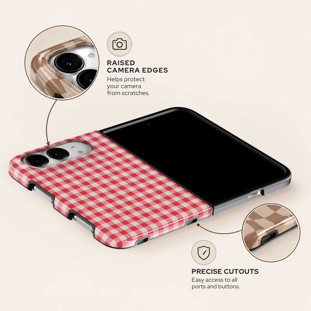 Cherry Gingham – iPhone Duo Case