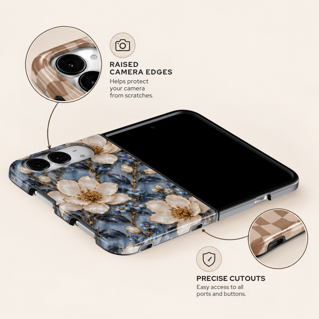 Sapphire Magnolia – iPhone Duo Case