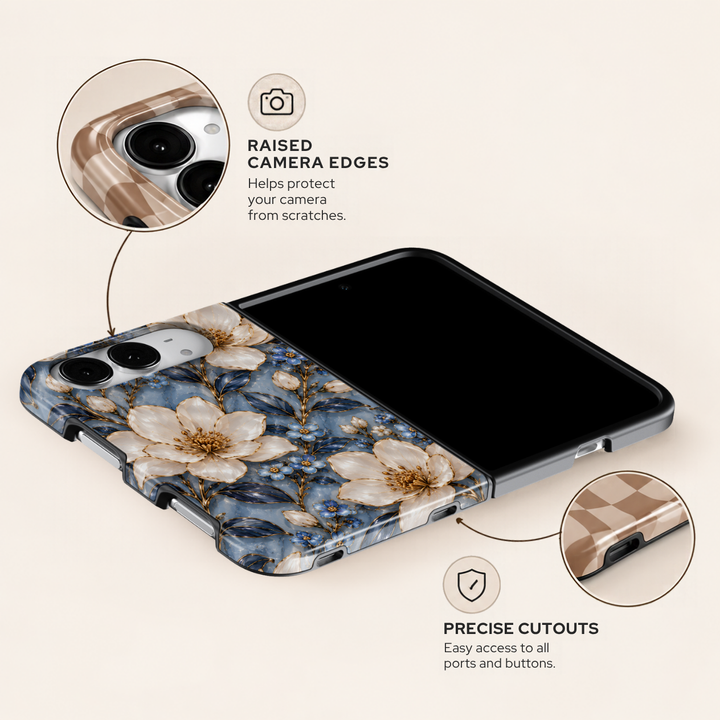Sapphire Magnolia – iPhone Duo Case