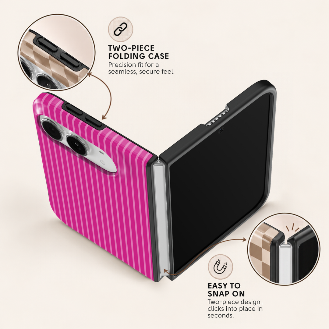 Pink Pinstripe – iPhone Duo Case