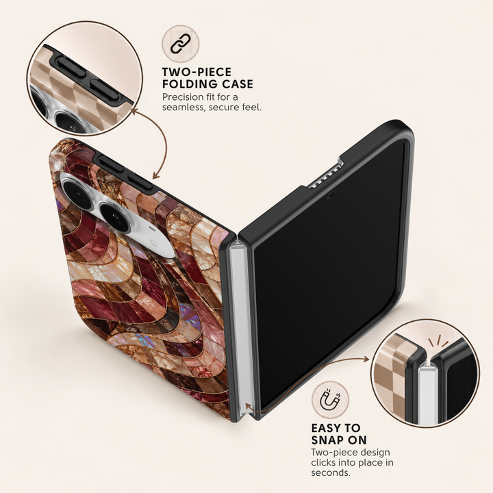 Rosewood Mosaic – iPhone Duo Case