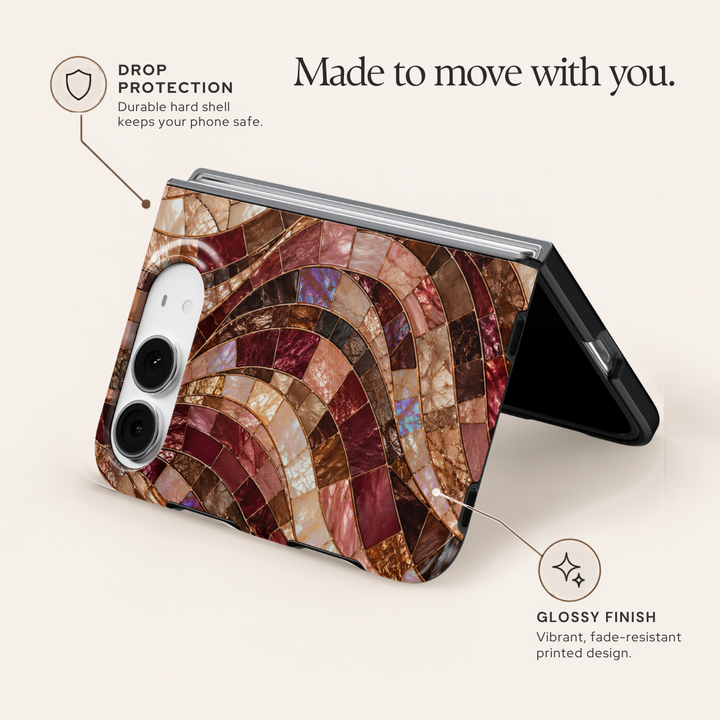 Rosewood Mosaic – iPhone Duo Case