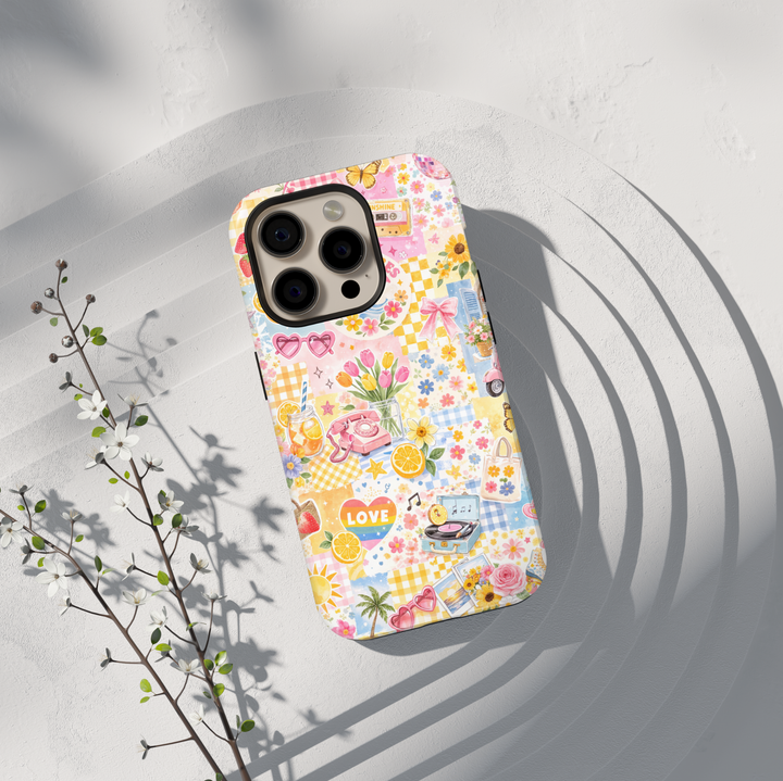 Cute Retro Collage Samsung Galaxy S26 Case Summer Aesthetic Patchwork Galaxy S25 Ultra Case Girly Vintage Sticker Style Samsung S26 Plus S25 Tough Case – CASELIX Cute Retro Collage Samsung Galaxy S26 Case Summer Aesthetic Patchwork Galaxy S25 Ultra Case Girly Vintage Sticker Style Samsung S26 Plus S25 Tough Case – CASELIX