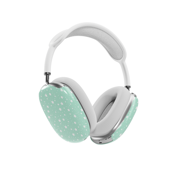 Girly AirPods Max cover with Y2K pattern, cute aesthetic AirPods Max skin, protective case for Apple AirPods Max headphones.