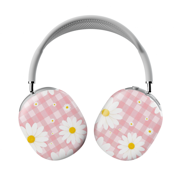 Girly AirPods Max cover with Coquette pattern, cute aesthetic AirPods Max skin, protective case for Apple AirPods Max headphones.