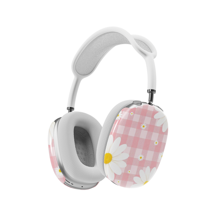 Girly AirPods Max cover with Coquette pattern, cute aesthetic AirPods Max skin, protective case for Apple AirPods Max headphones.