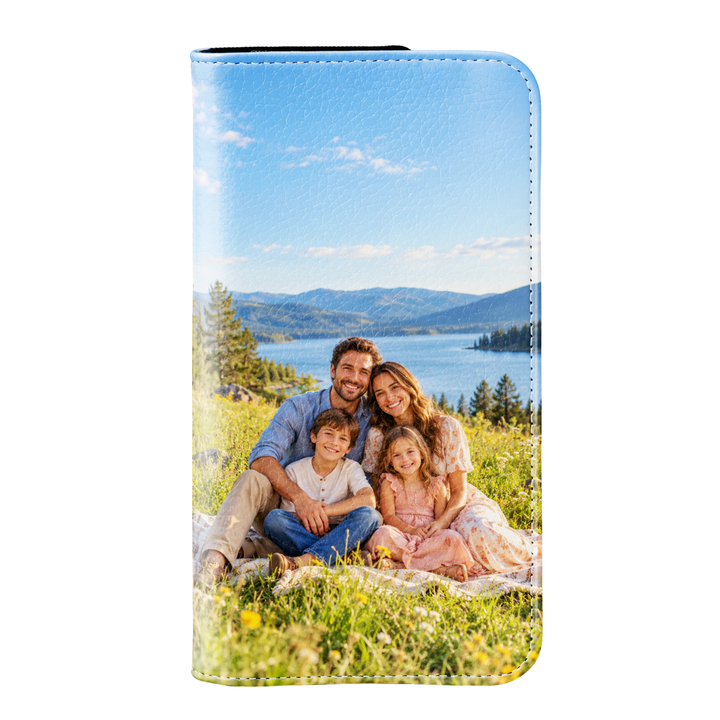 Custom Photo Wallet Case iPhone &amp; Samsung Galaxy custom photo wallet case — hero view