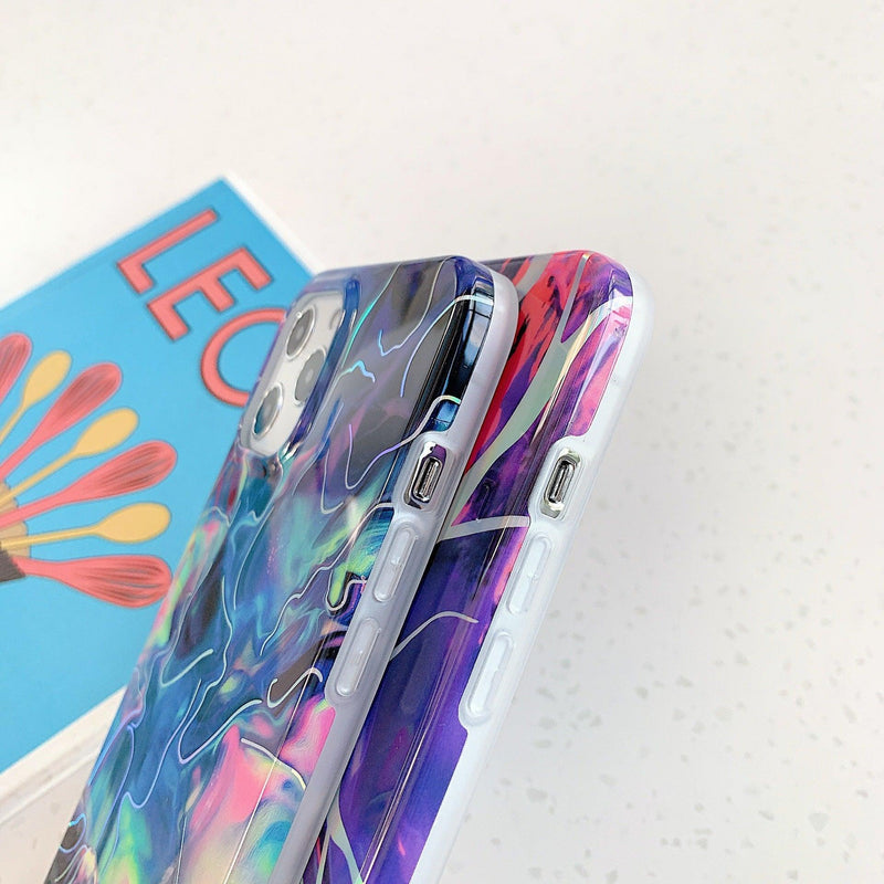 iPhone Case Marble - Abstract Holographic - CASELIX