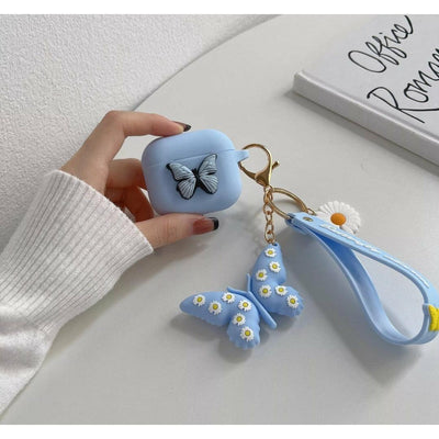Airpod Case Silicone Butterfly - Baby Blue - CASELIX