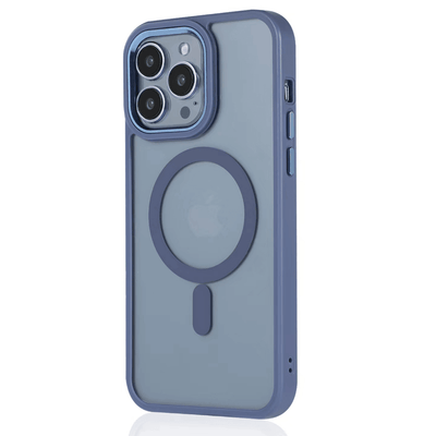 iPhone Case Clear Metallic Magsafe - Blue - CASELIX