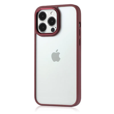 iPhone Clear Case Metallic - Burgundy - CASELIX