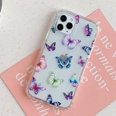 iPhone Case clear Butterflies - Dual Armor - CASELIX