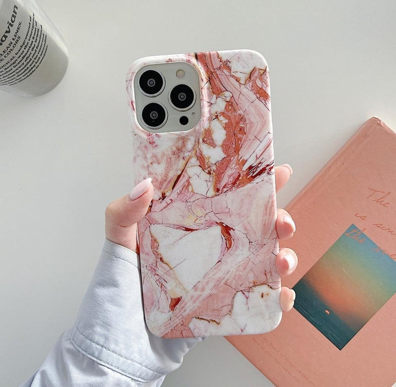 iPhone Case Marble - Cherry Blossom - CASELIX