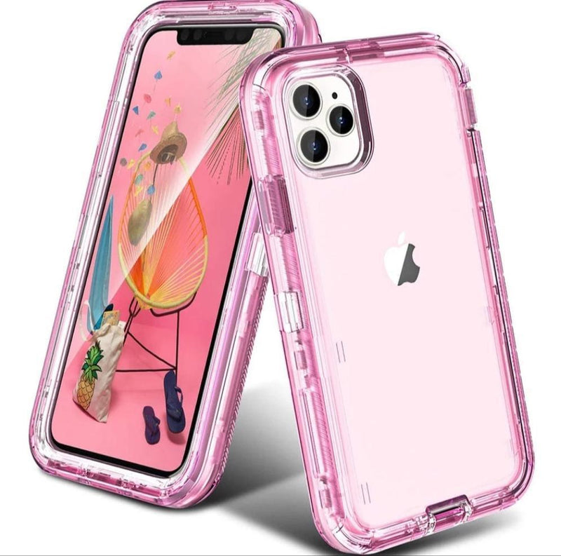 iPhone Case Clear Armor Tough Guard- Pink - CASELIX
