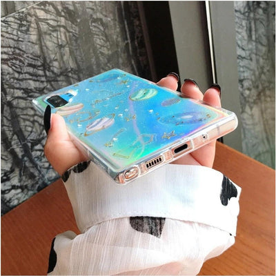 Samsung Galaxy Case Clear glitter - Universe - CASELIX