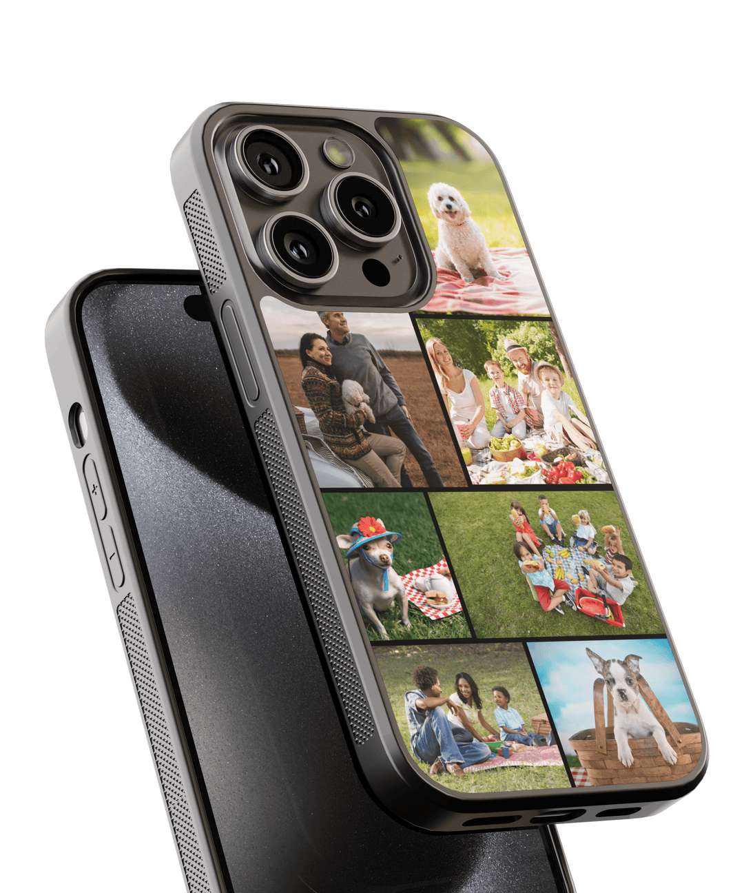 Custom Photo Collage Phone Case for iPhone 15 Pro Max – A personalized phone case featuring a collage of baby and childhood memories. The design showcases multiple custom images in a grid layout, allowing users to create a sentimental keepsake. Ideal for parents, grandparents, and family members, this case offers a unique way to carry cherished moments while providing durable protection. Compatible with iPhone 15 Pro Max, Samsung Galaxy S25, and other models.