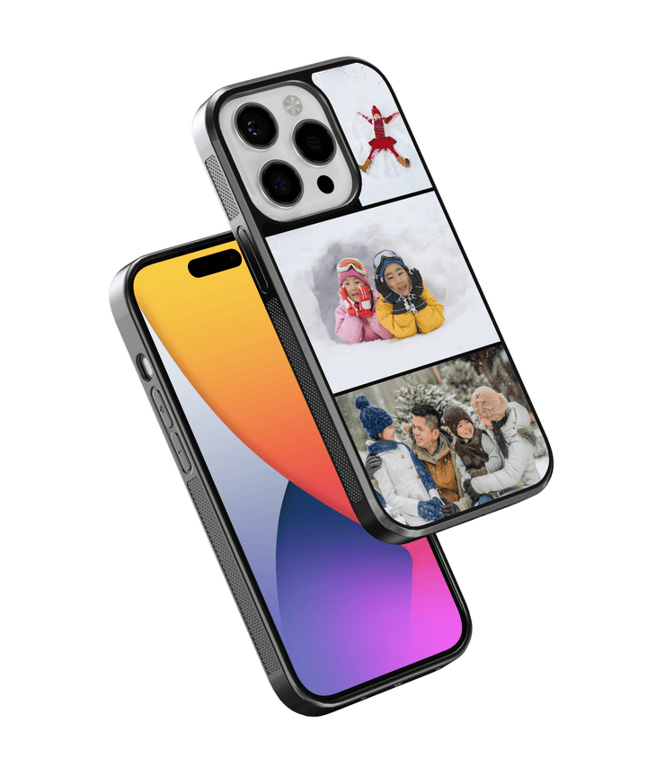 Custom Photo Collage Phone Case for iPhone 15 Pro Max – A personalized phone case featuring a collage of baby and childhood memories. The design showcases multiple custom images in a grid layout, allowing users to create a sentimental keepsake. Ideal for parents, grandparents, and family members, this case offers a unique way to carry cherished moments while providing durable protection. Compatible with iPhone 15 Pro Max, Samsung Galaxy S25, and other models.
