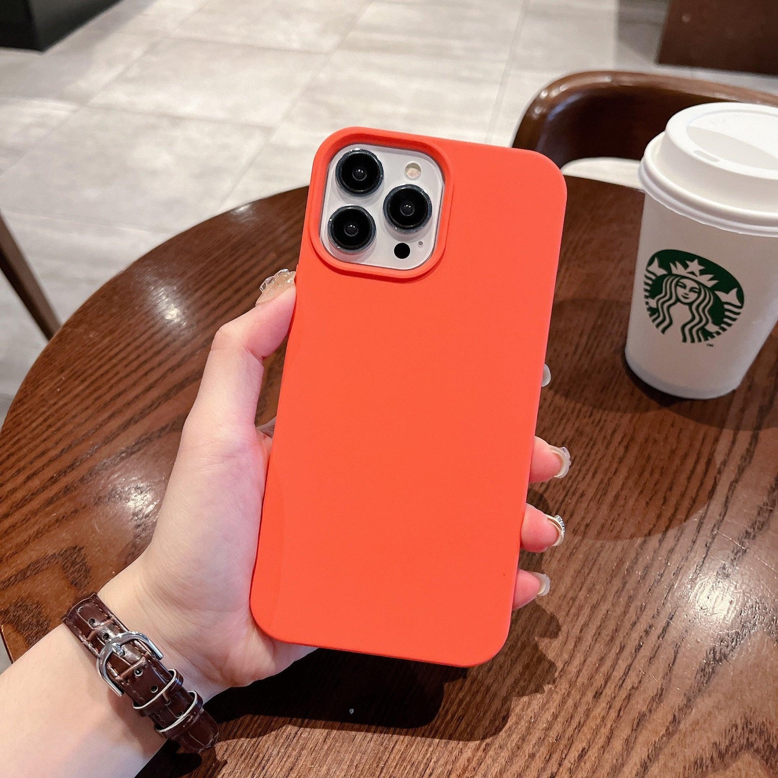 iPhone Case Silicone - Outrageous Orange - CASELIX