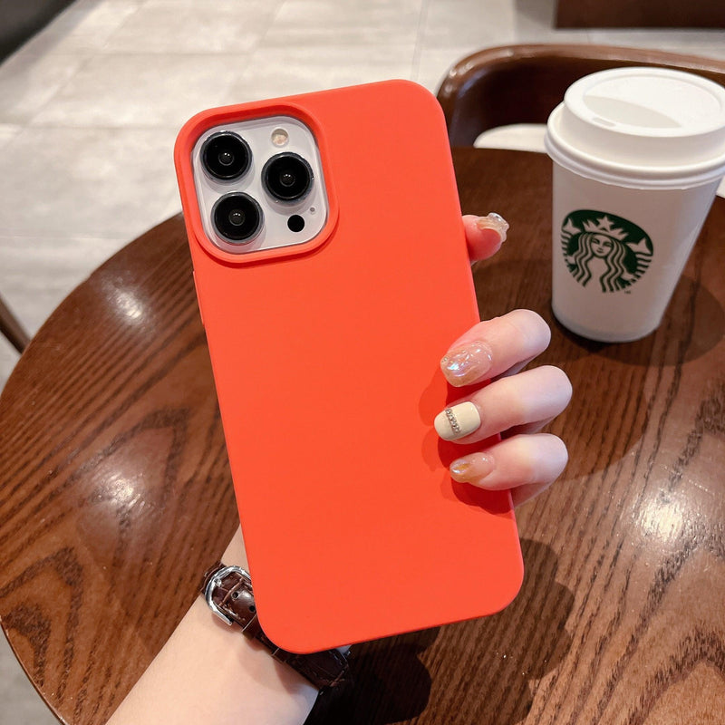 iPhone Case Silicone - Outrageous Orange - CASELIX