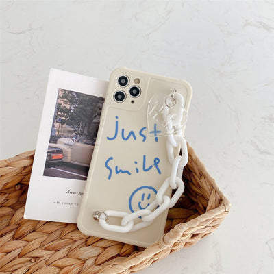 iPhone Case with Bracelet Just Smile - CASELIX