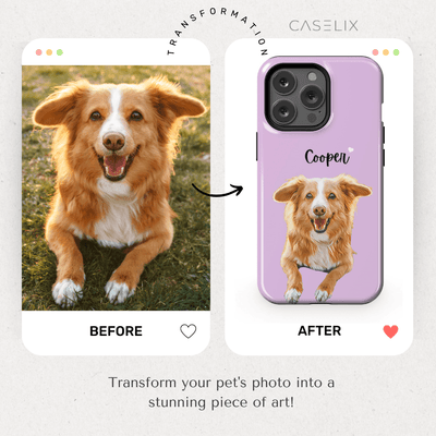 Custom Pet Photo Galaxy Case - CASELIX