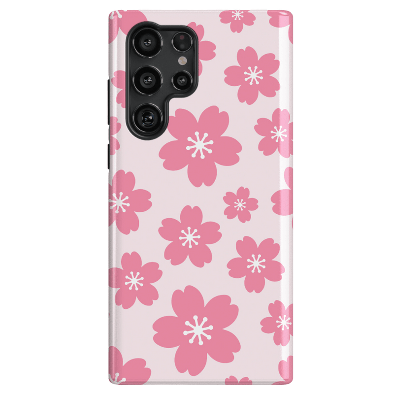 Dreamy Pink Floral Galaxy Case - CASELIX