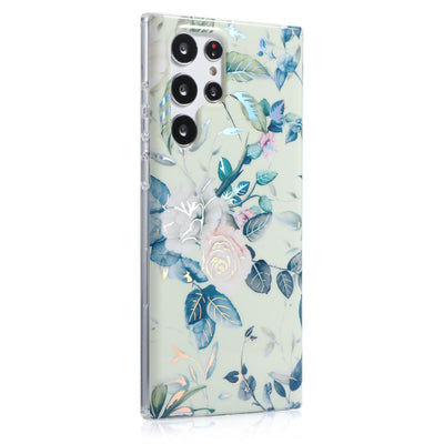 Samsung Galaxy Case Floral Electroplated - Green - CASELIX