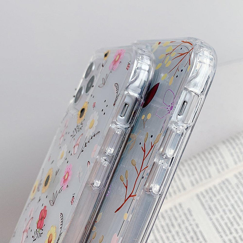 iPhone Case Clear floral Butterflies - Dual Armor - CASELIX