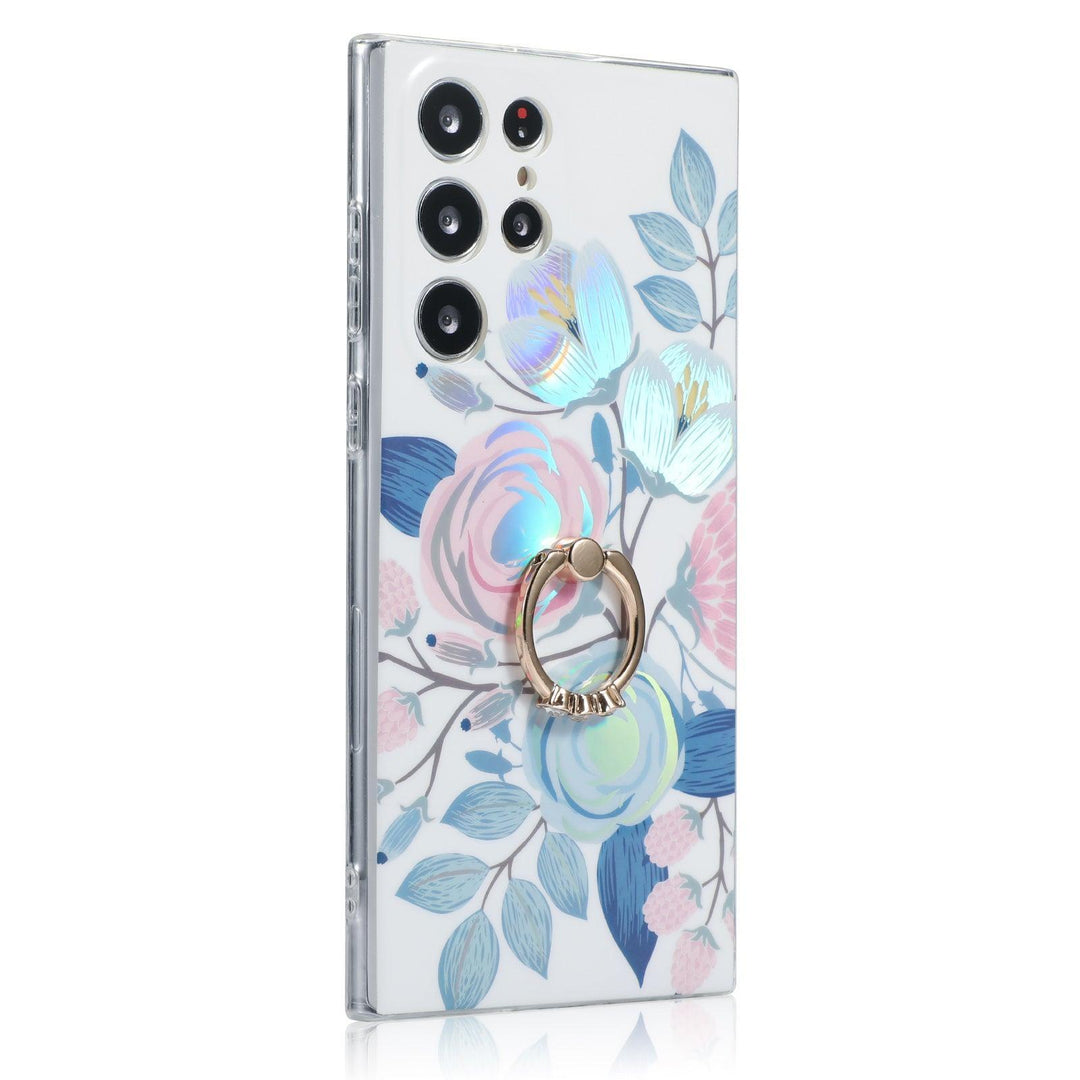 Samsung Galaxy Case Floral Laser - Ring Holder - CASELIX