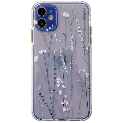iPhone Case Clear Floral - Purple - CASELIX