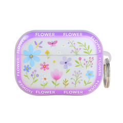 Funda AirPod Floral - Púrpura 