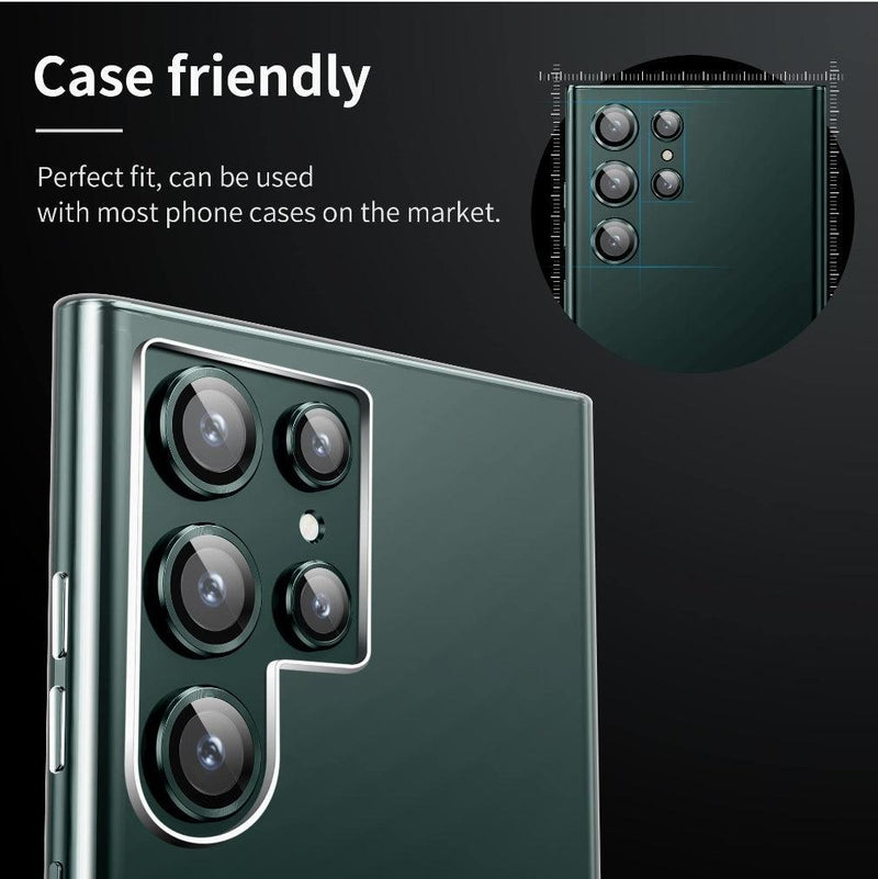 Samsung Galaxy S22 Ultra Camera lens protector - Green - CASELIX