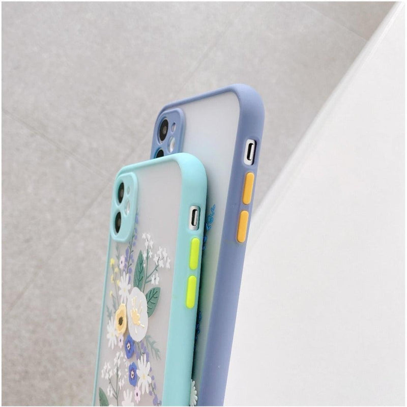 iPhone Case Floral - Mint Green - CASELIX