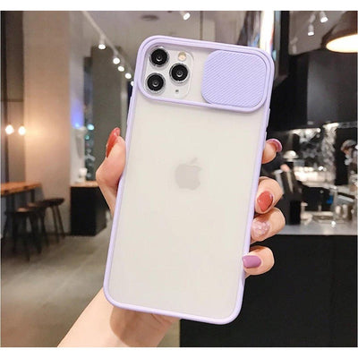 iPhone Case Camera Slide Hybrid purple - CASELIX