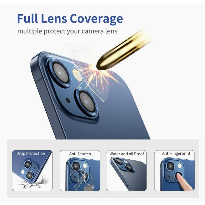 iPhone 13 Camera Lens Protector tempered glass - Blue - CASELIX