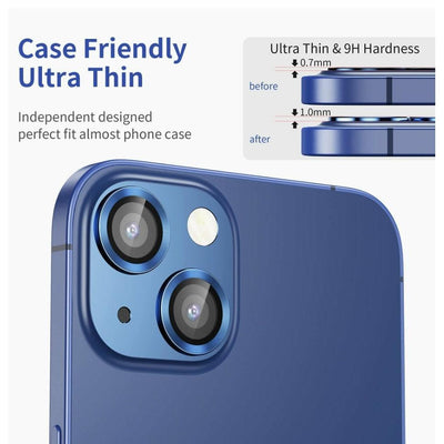 iPhone 13 Camera Lens Protector tempered glass - Blue - CASELIX
