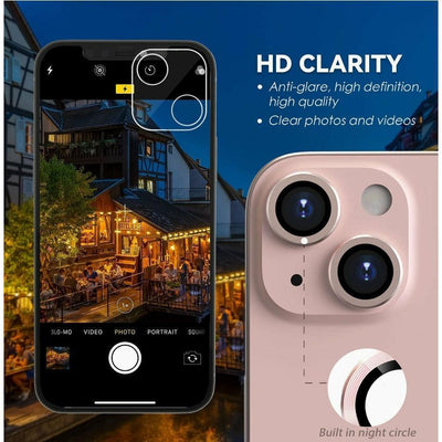 iPhone 13 camera Lens Protector tempered glass - Pink - CASELIX