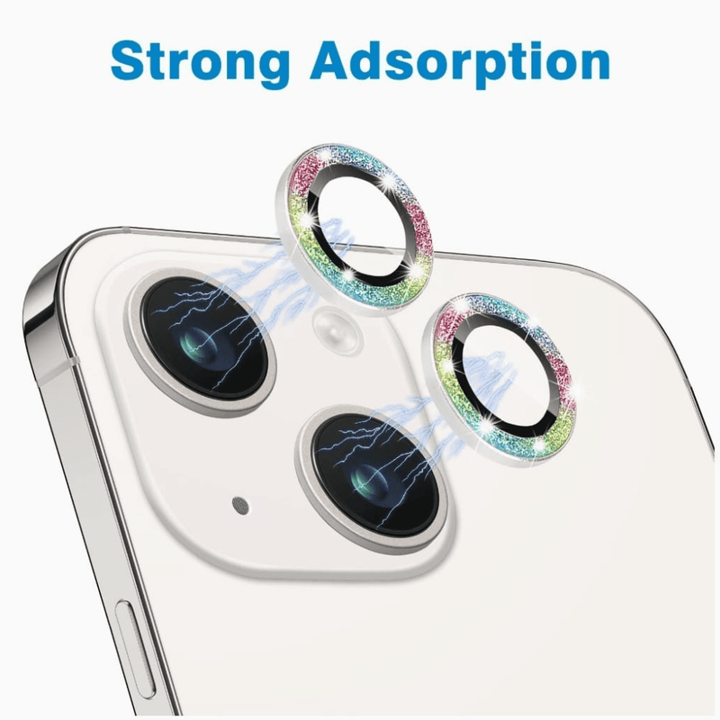 iPhone 14 camera Lens Protector - Colorful Glitter - CASELIX