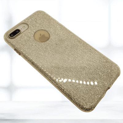 iPhone 7/8 plus Case Glitter - Gold - CASELIX