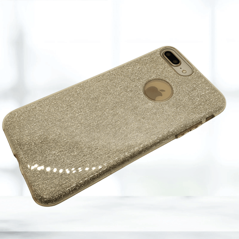 iPhone 7/8 plus Case Glitter - Gold - CASELIX