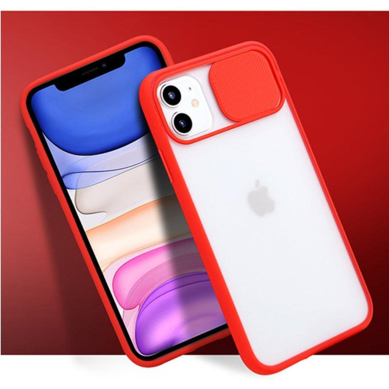 iPhone Case Camera Slide Hybrid Red - CASELIX