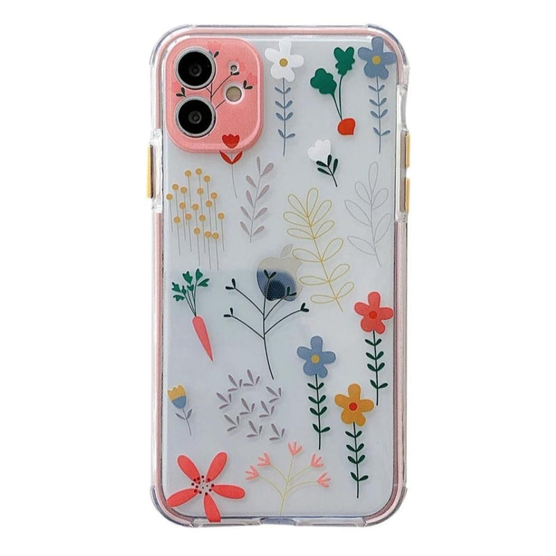 iPhone Case Clear Floral - Pink - CASELIX
