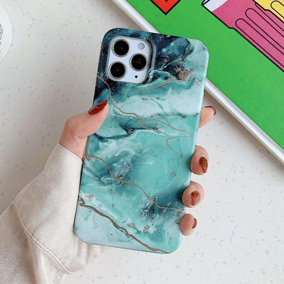 iPhone Case Marble - Emerald Green - CASELIX