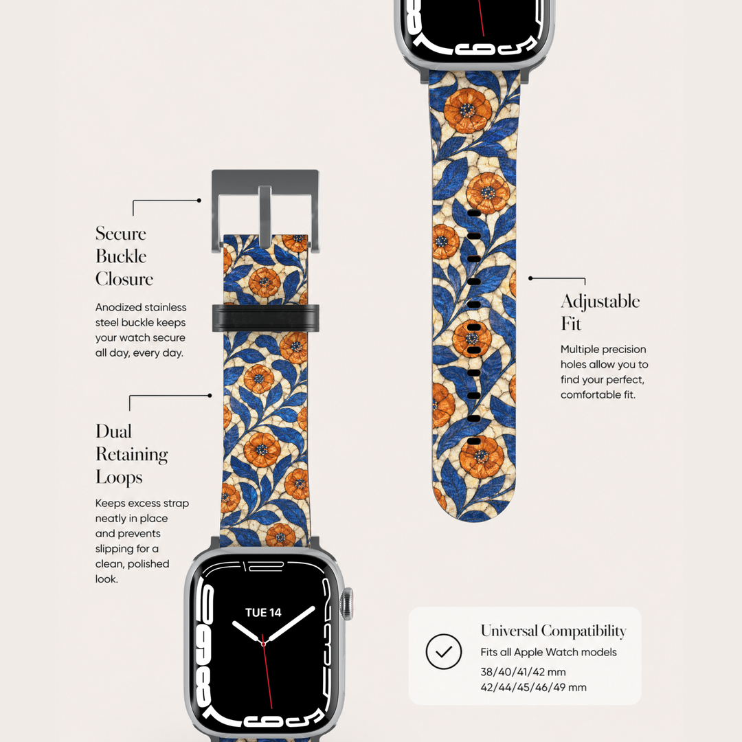 Azure Bloom Apple Watch Band