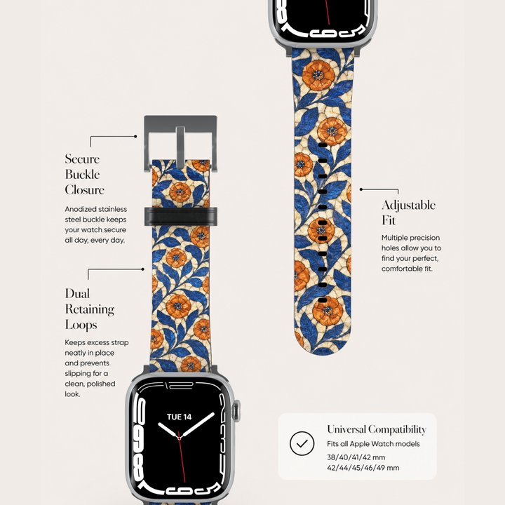 Azure Bloom Apple Watch Band