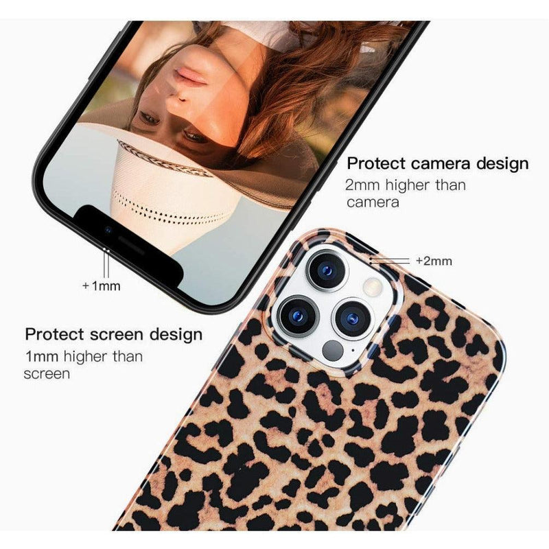 iPhone Case Leopard Print - Brown - CASELIX