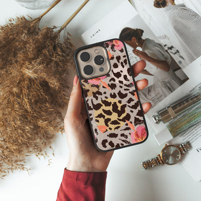 Leopard Floral Phone Case - CASELIX