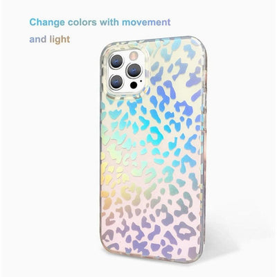 iPhone Case Leopard Print Gradient - Holographic - CASELIX
